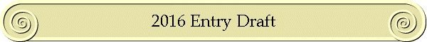 2016 Entry Draft